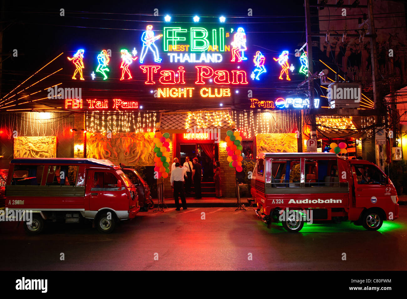 Thailand, Phuket, Patong Bangla street, red lights district Stock Photo