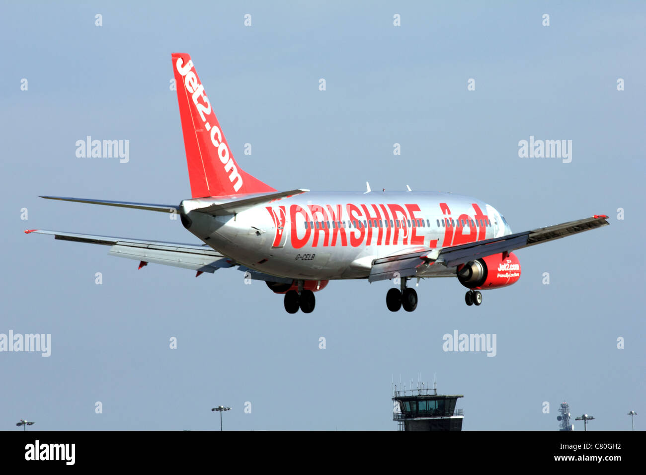 Boeing 737 Jet 2 Holiday aeroplane G-CELB Stock Photo