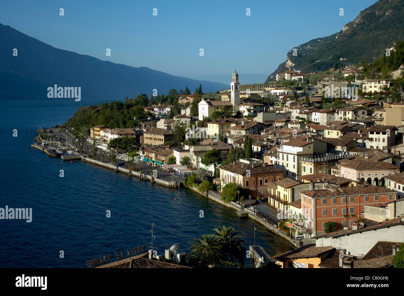 Italy, Lombardy, Garda Lake, Limone del Garda. Stock Photo
