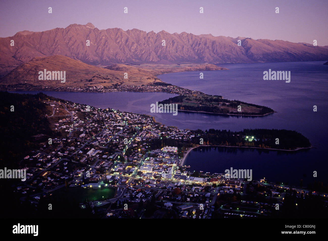 New Zealand, South Island, Queenstown , Wakatipu Lake Stock Photo - Alamy