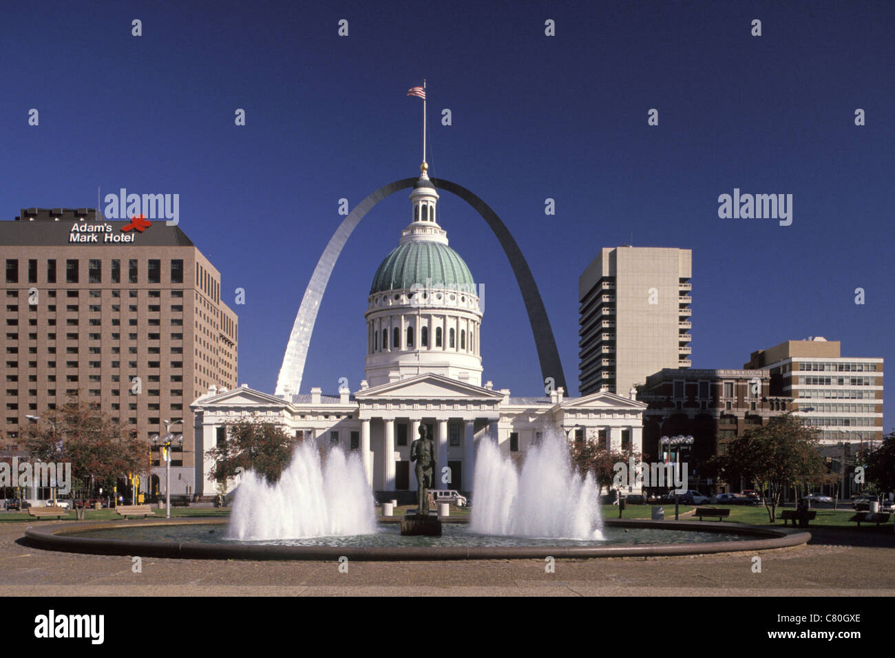 Usa, Missouri, St. Louis, Fountain Stock Photo Alamy