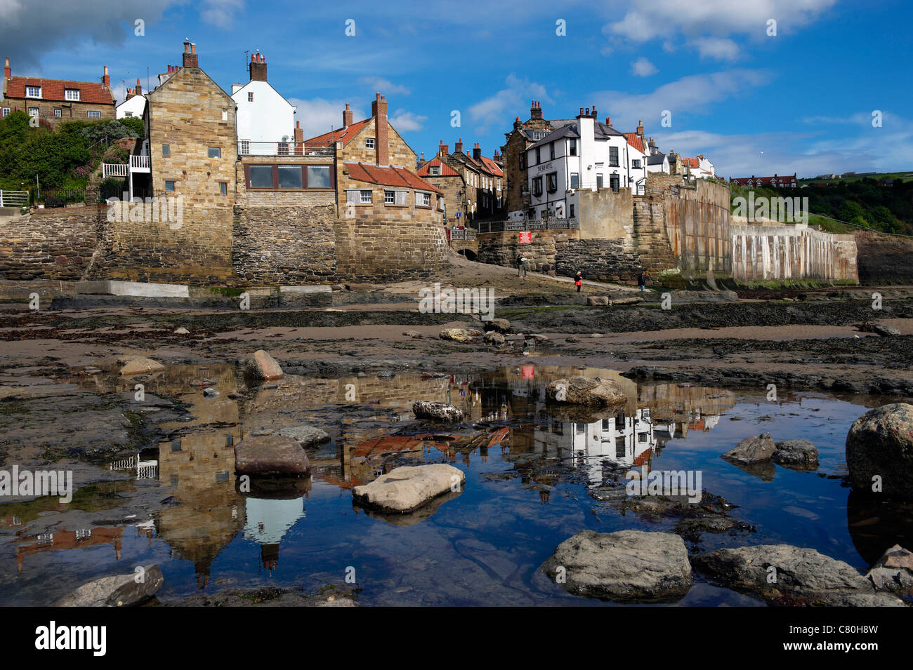 England, North Yorkshire, Robin's Hood Bay, the town Stock Photo