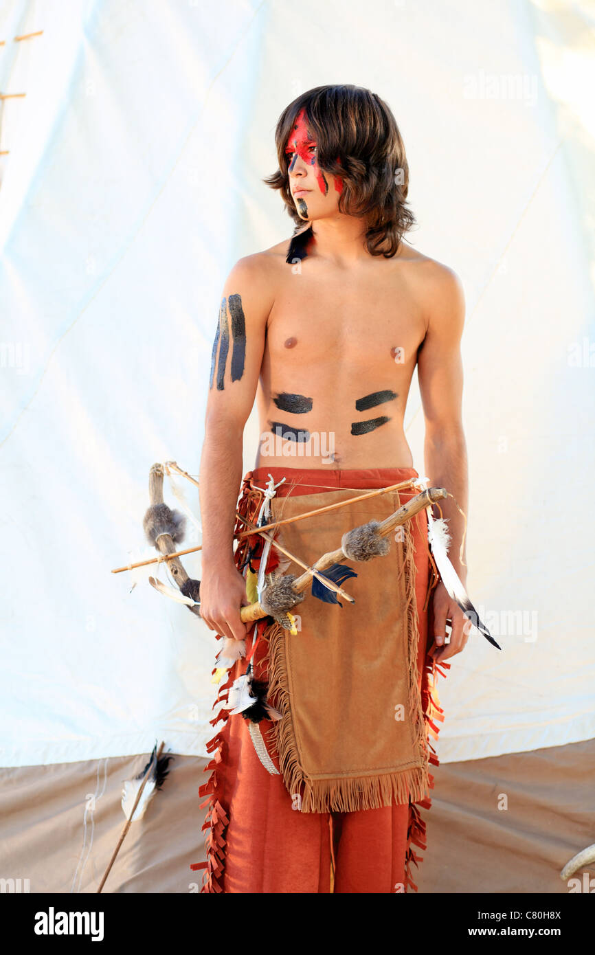 Native American Indian Teen Boy High Resolution Stock Photography and