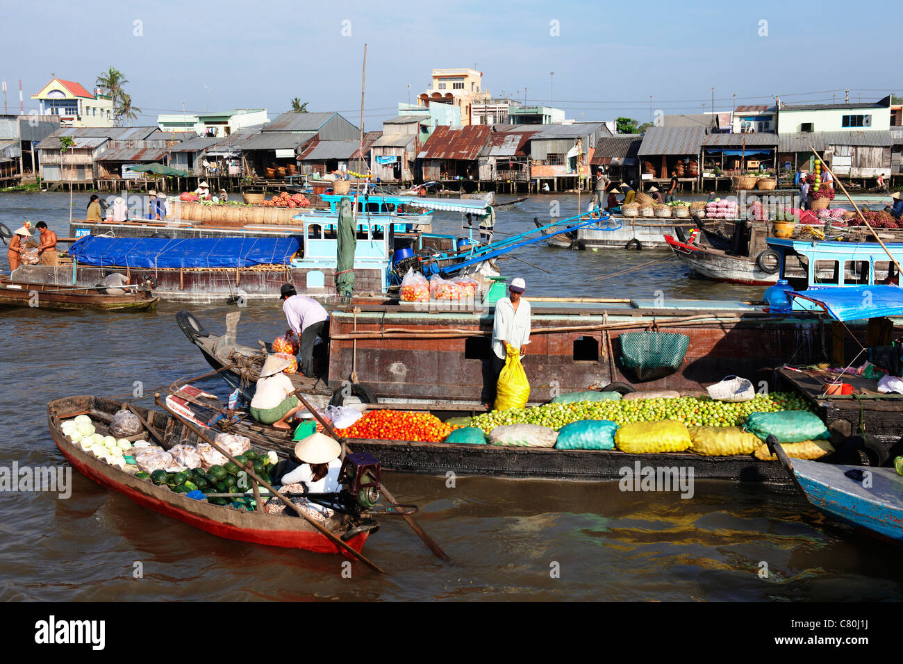 Vietnam, Mekong Delta, Can Tho, Mekong river Stock Photo