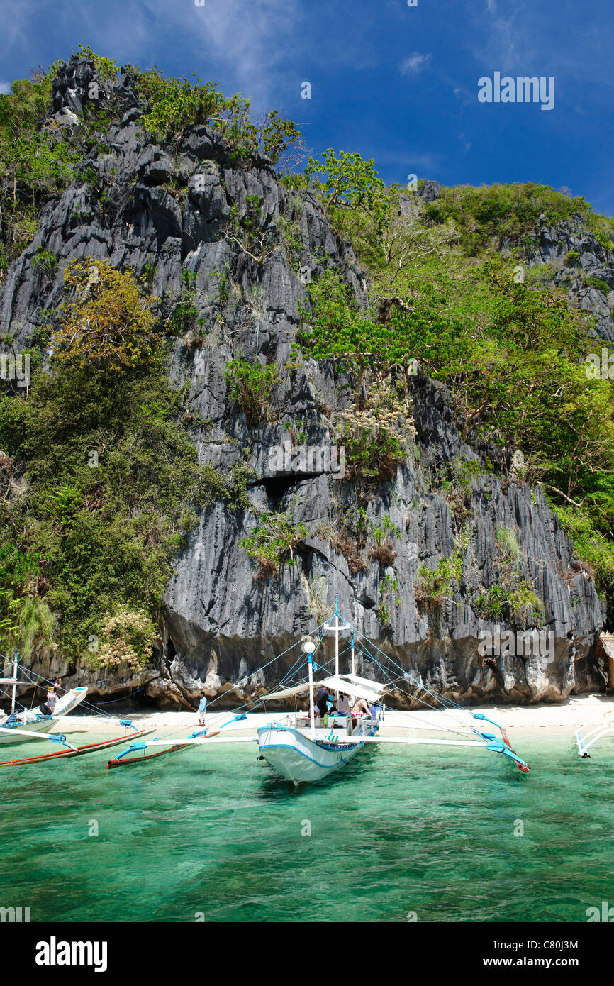 Philippines, Palawan, El Nido resort, Entalula island Stock Photo