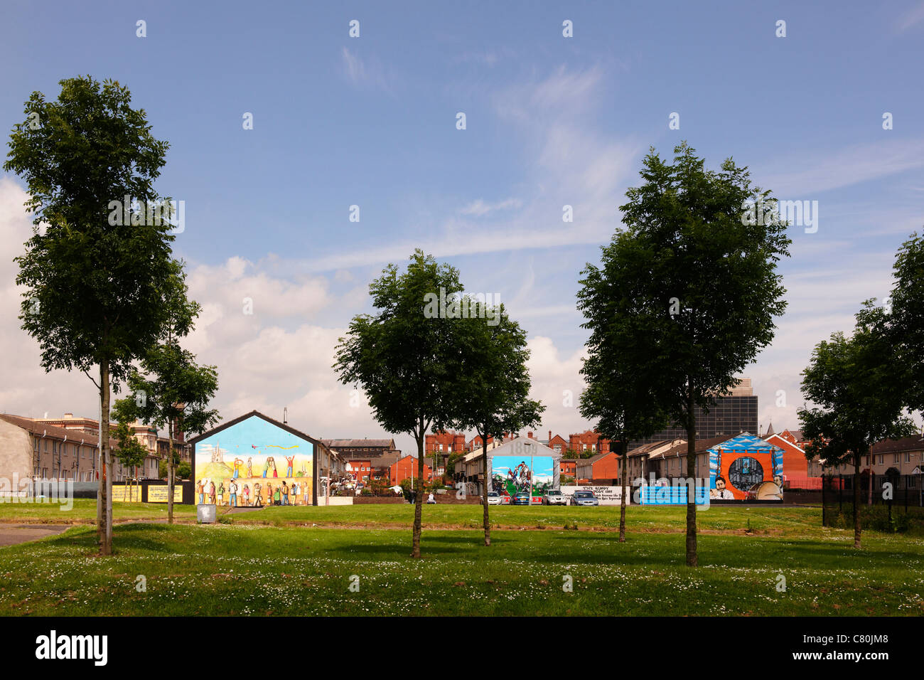 Northern Ireland, Belfast, murals Stock Photo