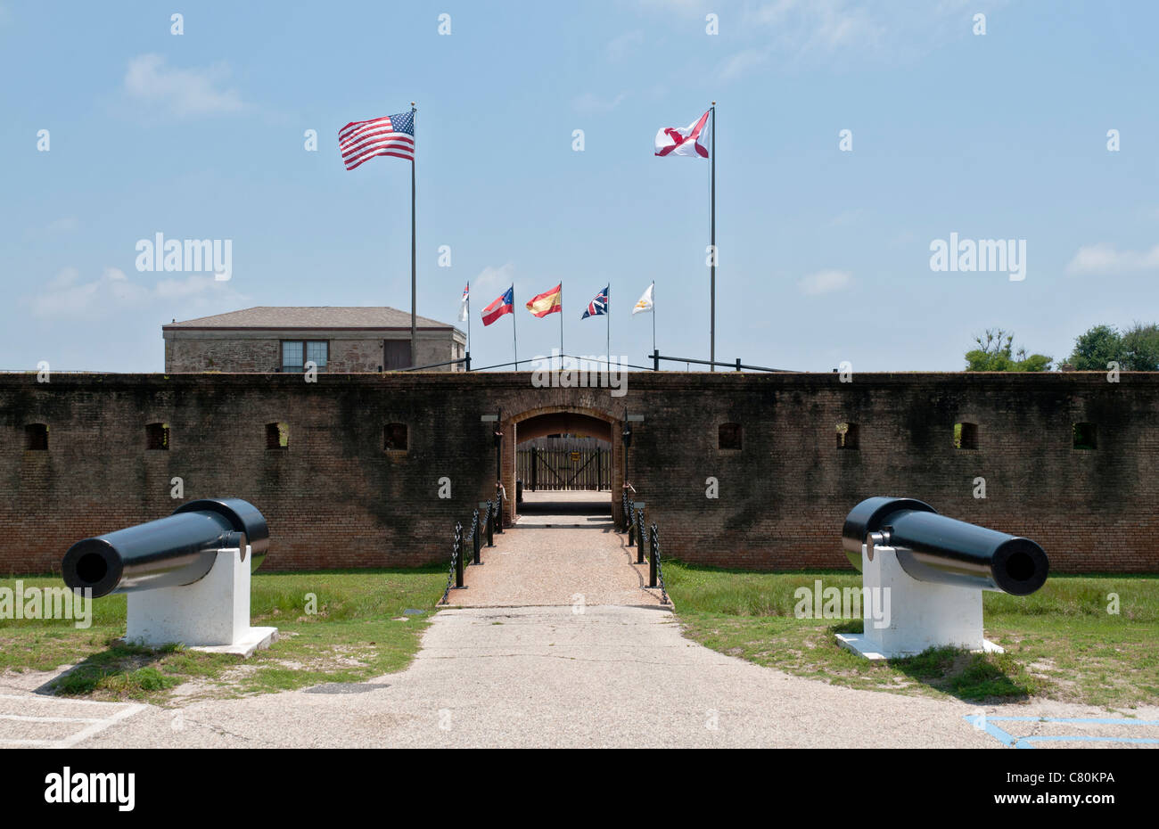 Alabama, Dauphin Island, Historic Fort Gaines established 1821 for