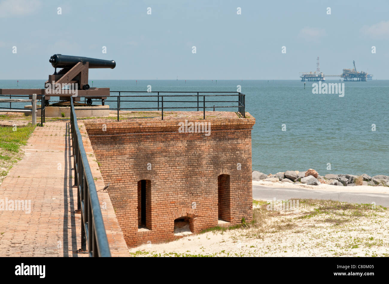 Alabama, Dauphin Island, Fort Gaines Historic Site, established 1821