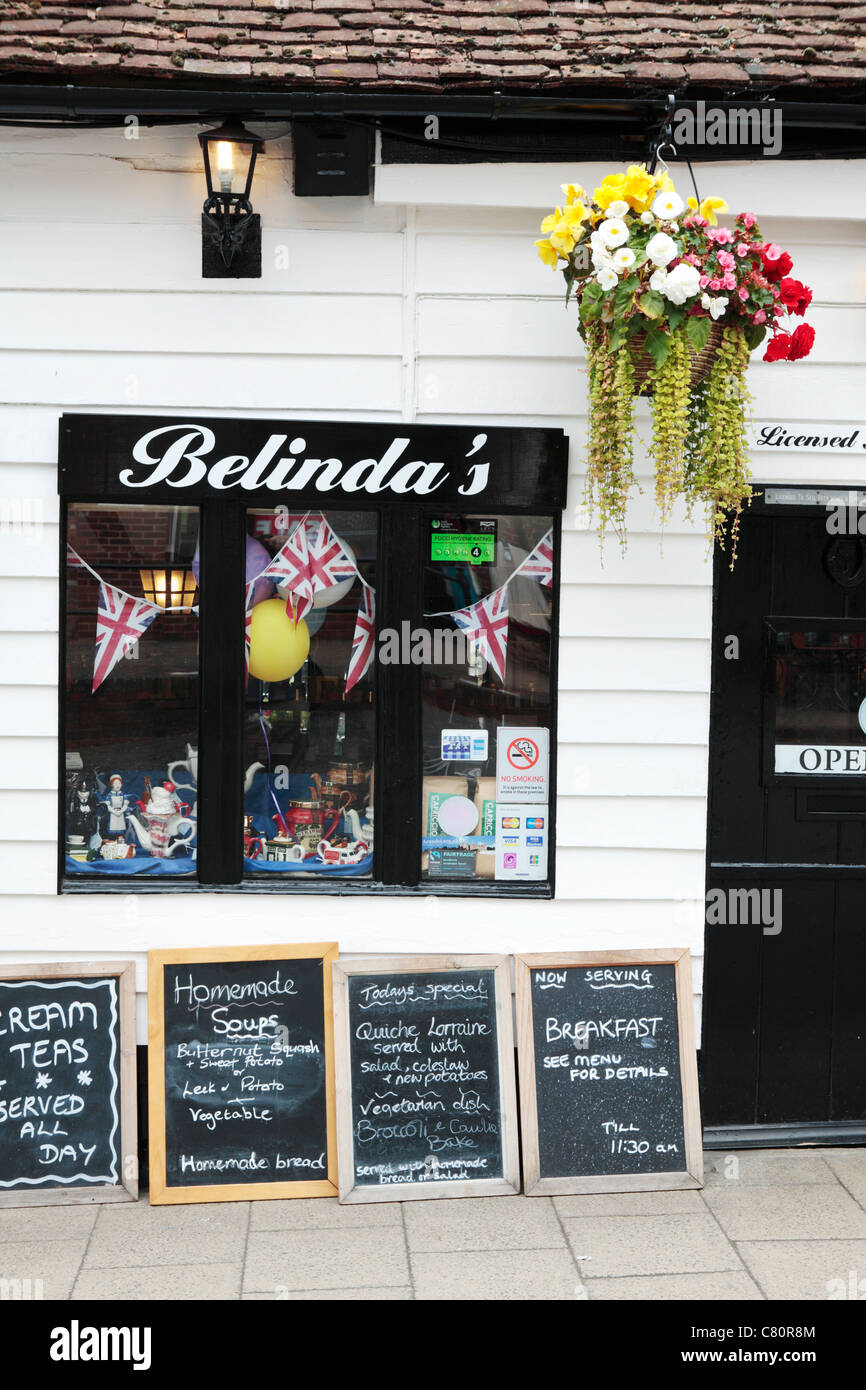 Restaurant Arundel Sussex Stock Photo