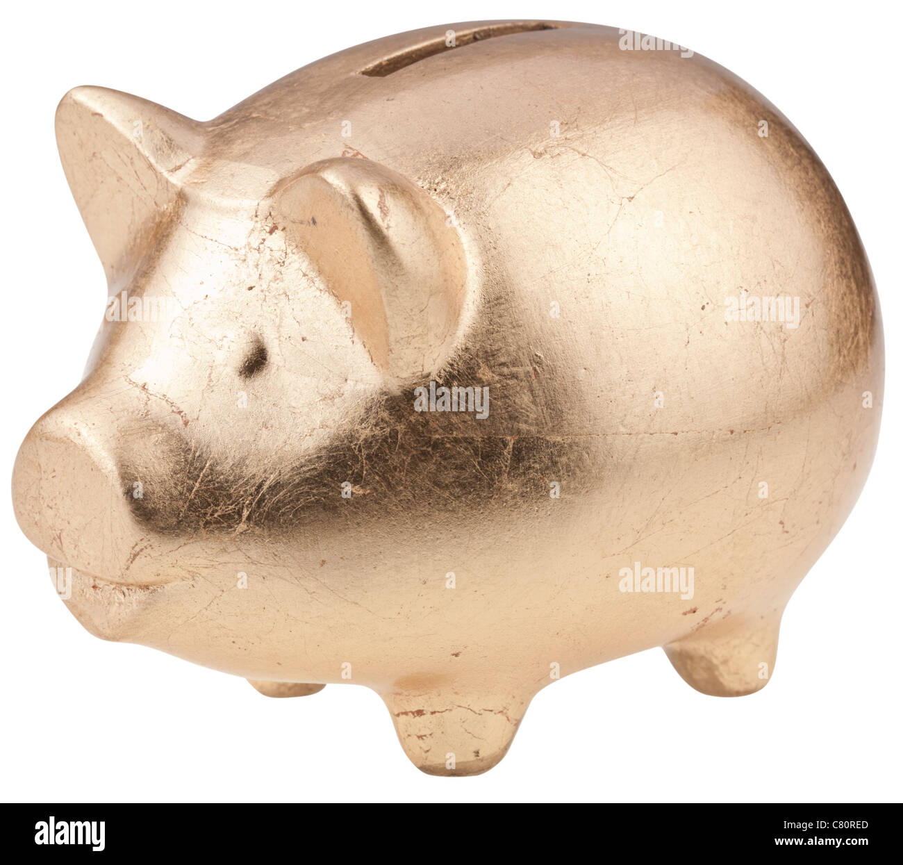 Golden Piggy Bank Stock Photo - Download Image Now - Gold - Metal, Gold  Colored, Piggy Bank - iStock