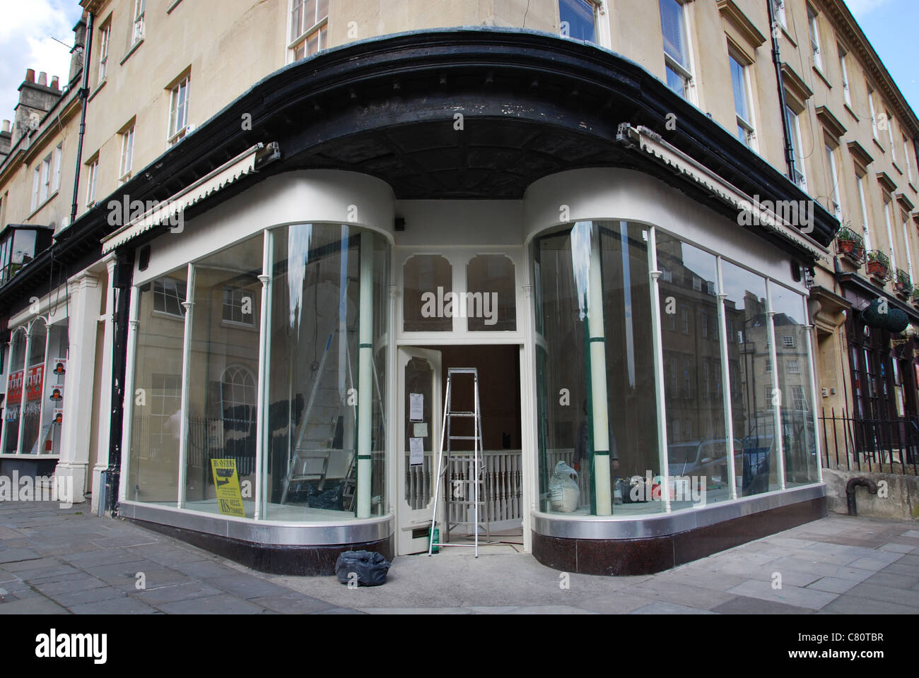 empty shop Bath United Kingdom Stock Photo