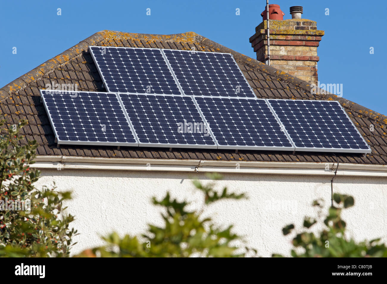 Residential property fitted with solar energy panels Stock Photo - Alamy - Residential Solar Energy For Shared Properties