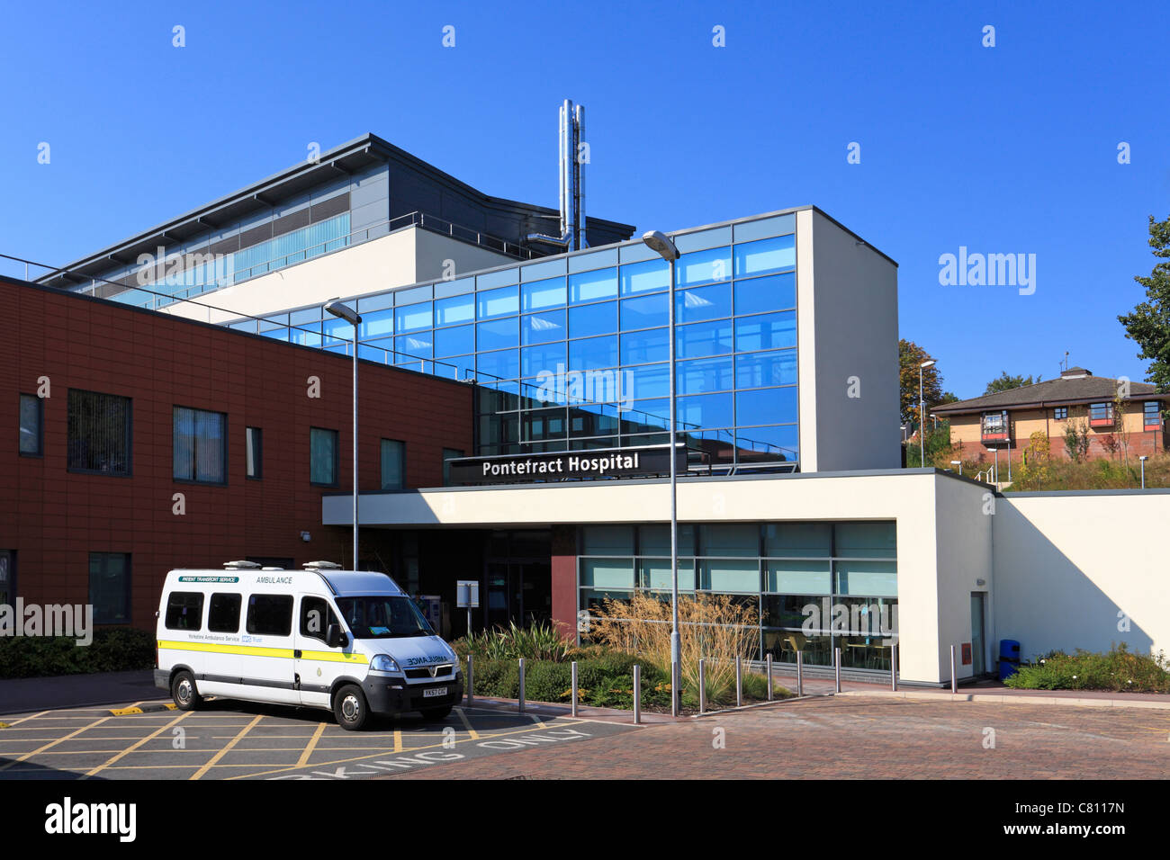 Pontefract Hospital Main Entrance, Pontefract, West Yorkshire, England