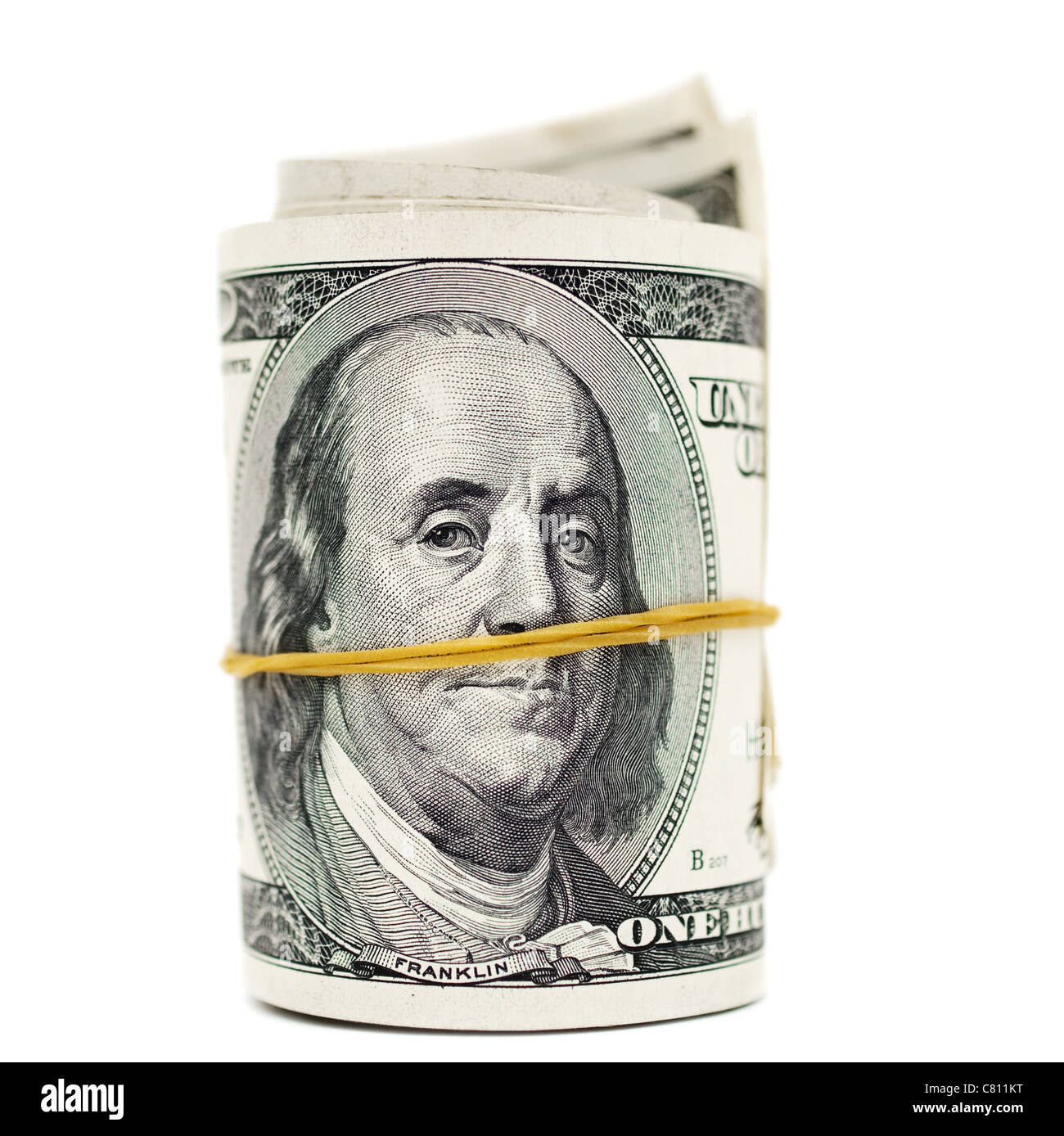 One Hundred Dollar Bill Roll Hi Res Stock Photography And Images Alamy