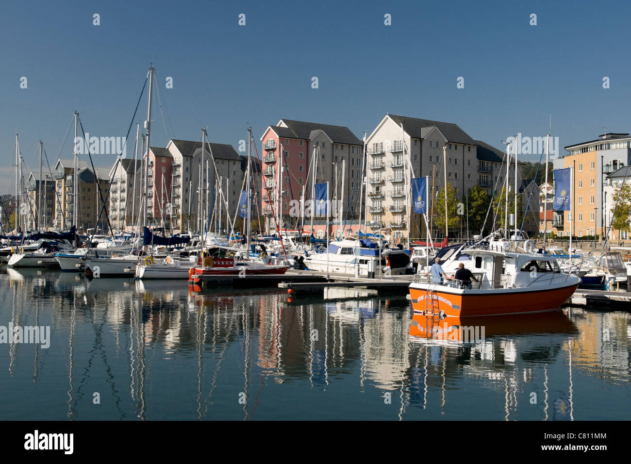 Portishead Marina Somerset england UK Stock Photo Alamy