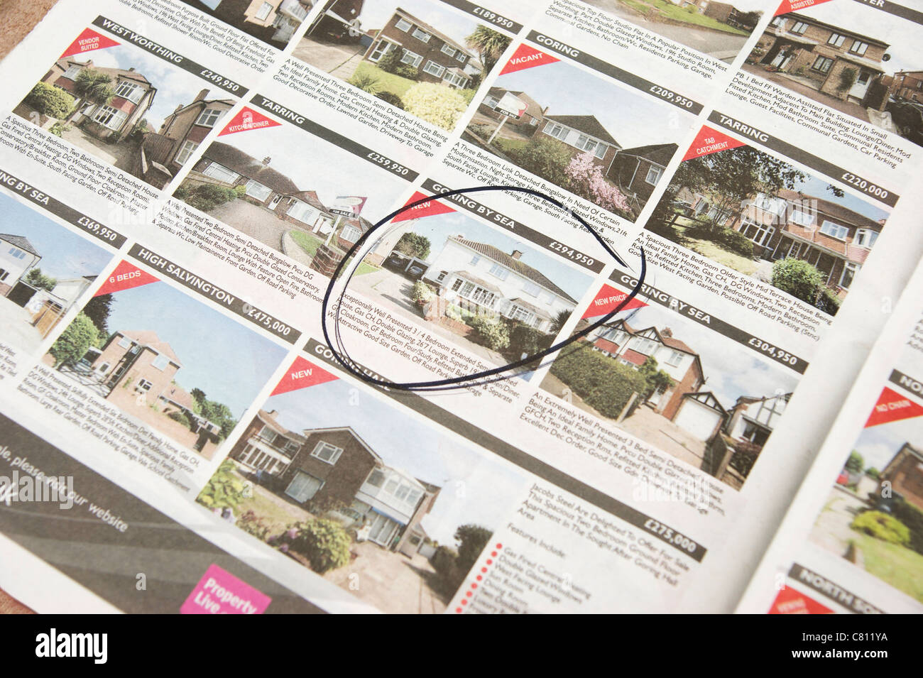 Affordable homes / properties for sale marked off in property pages of