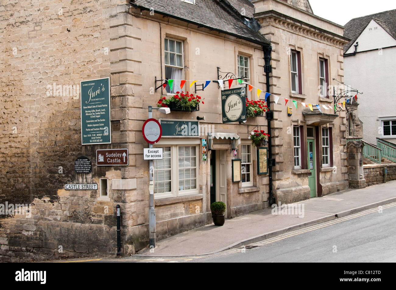 High Street of Cotswold Town of Winchcombe, Gloucestershire, UK Stock Photo