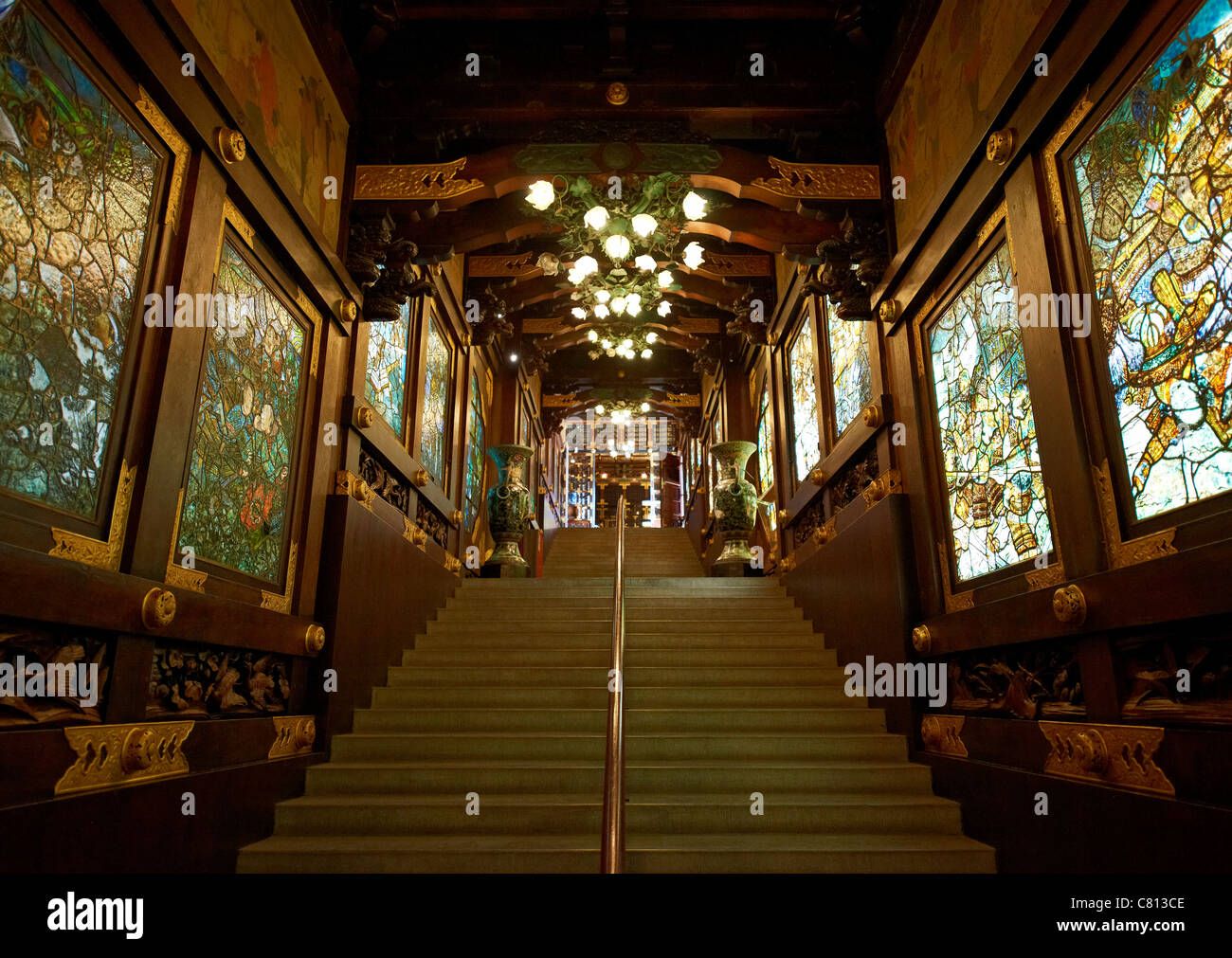interior shot of Japanese Tower, Brussels, Belgium, Europe Stock Photo
