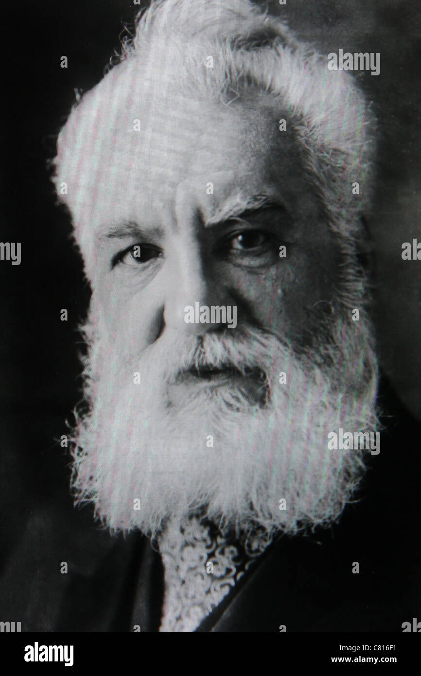Alexander Graham Bell phone inventor Stock Photo
