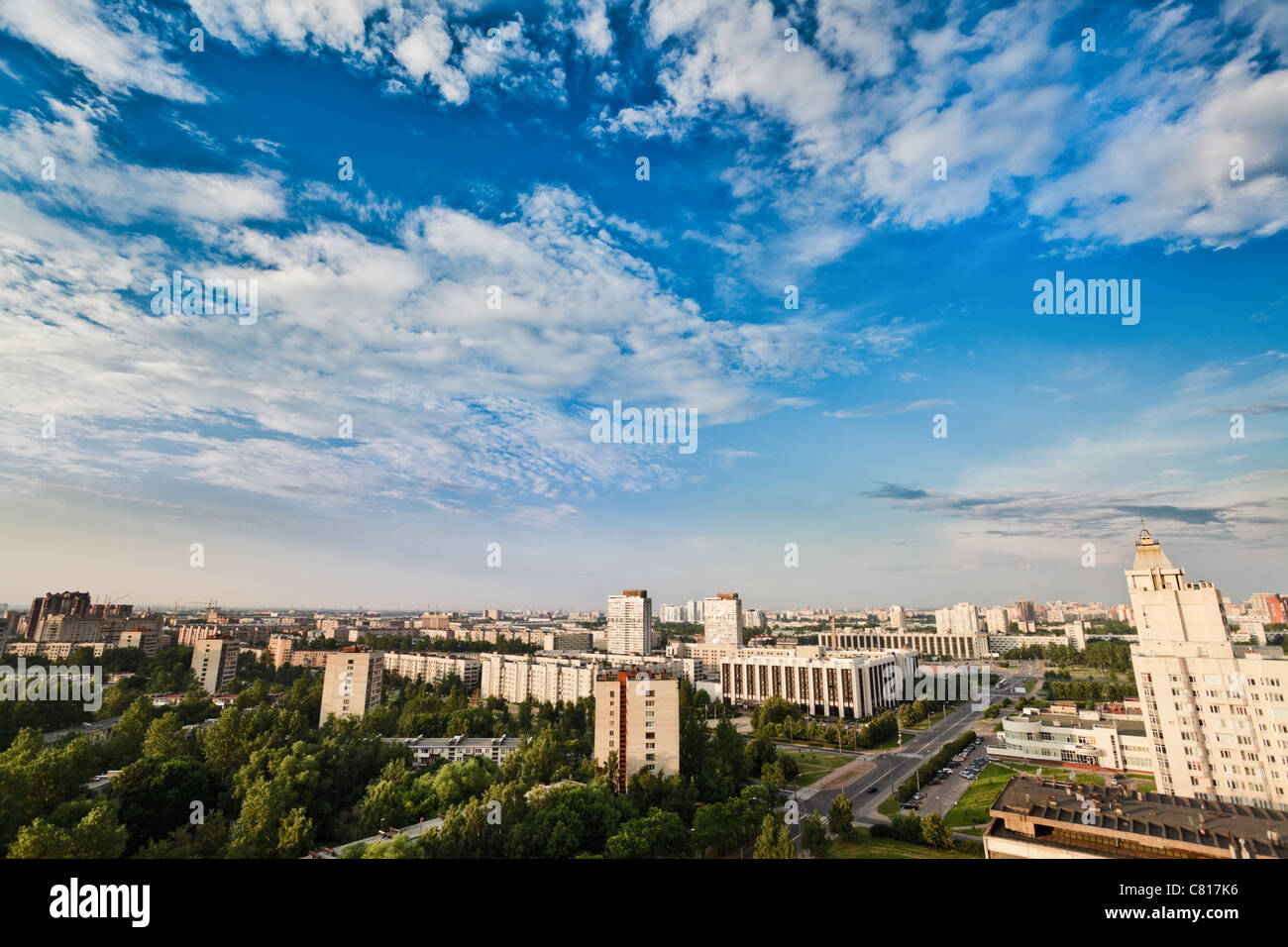 aerial view of the city of Saint Petersburg Stock Photo - Alamy