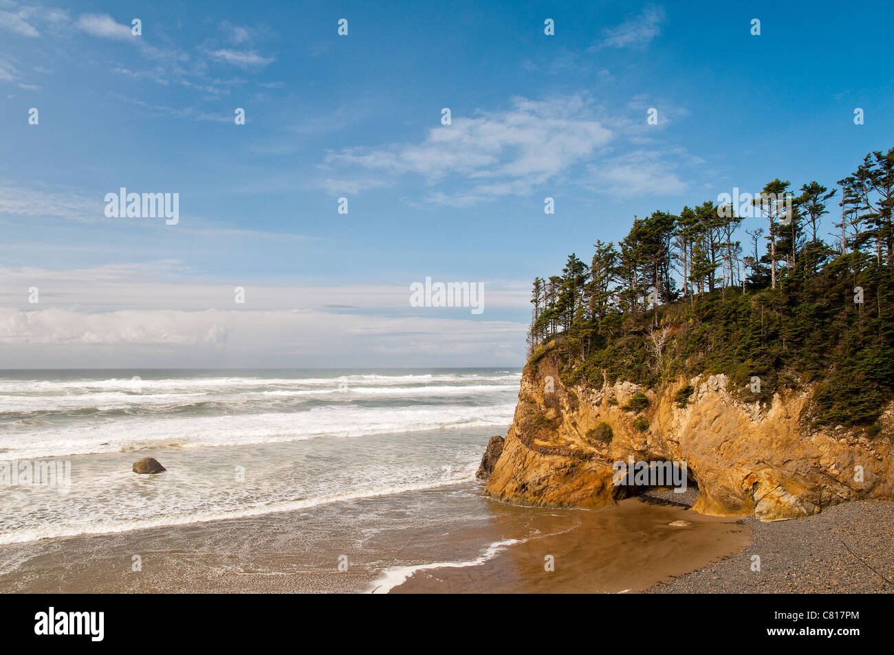 Tolovana Beach, Cannon Beach, Oregon, USA Stock Photo