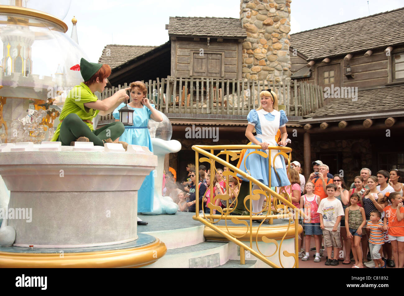 walt disney world orlando florida fl mickey's jammin jingle parade animal kingdom Stock Photo