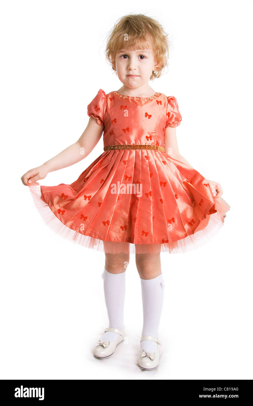 little girl dressing