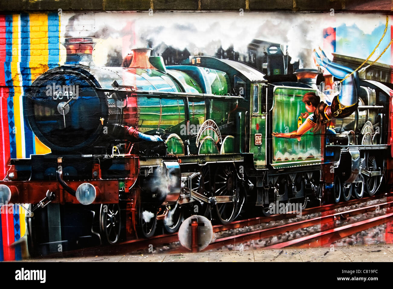 Large Mural Wall Art - Polar Express Fall Winter Steam Locomotive 150* –  everydayecrafts