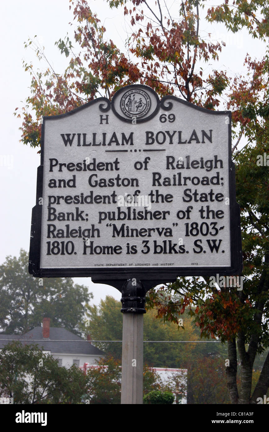H69 WILLIAM BOYLAN President of Raleigh and Gaston Railroad; president