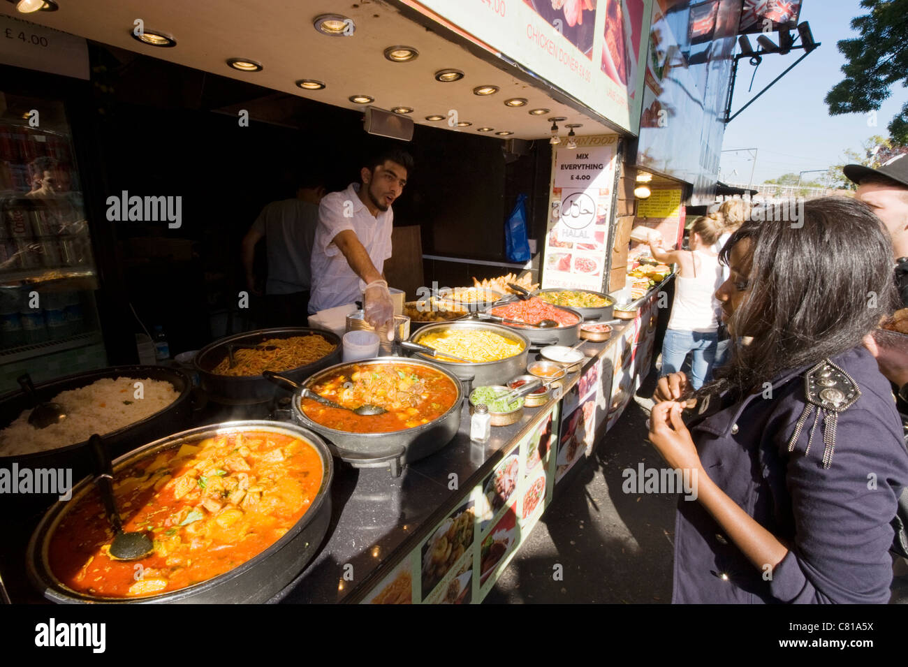 London Camden Town Lock Stables Village market colourful colorful Halal