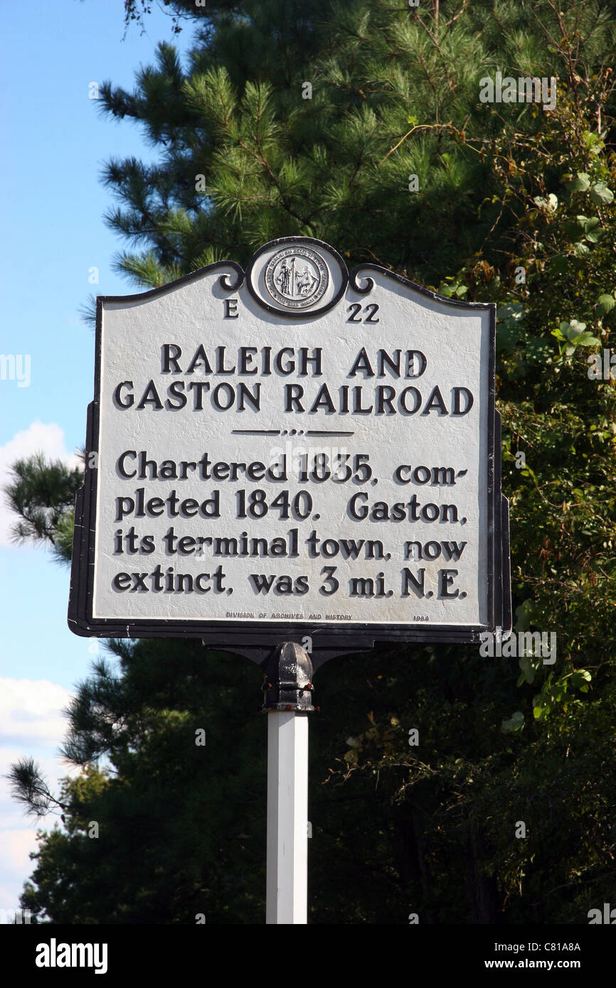 E22 RALEIGH AND GASTON RAILROAD Chartered 1835, completed 1840. Gaston