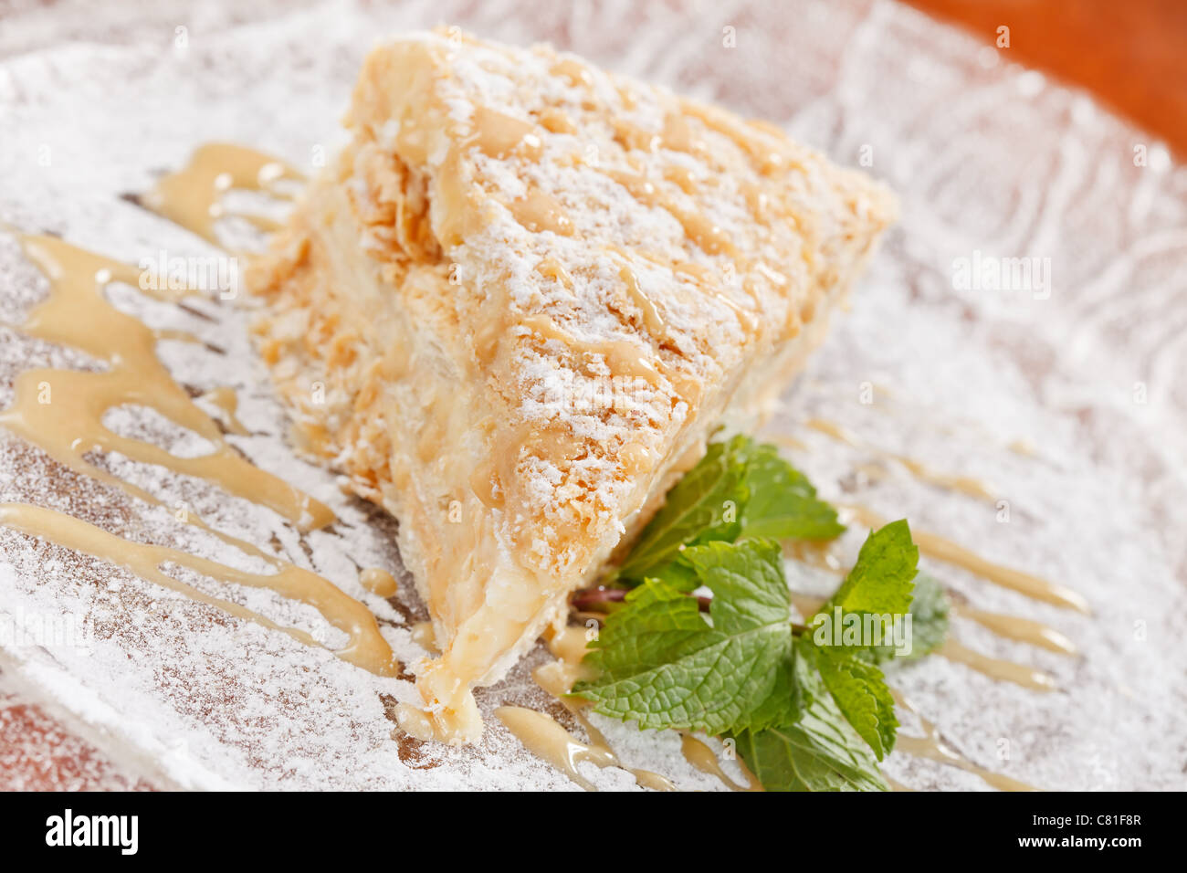 tasty pastry with caramel Stock Photo - Alamy