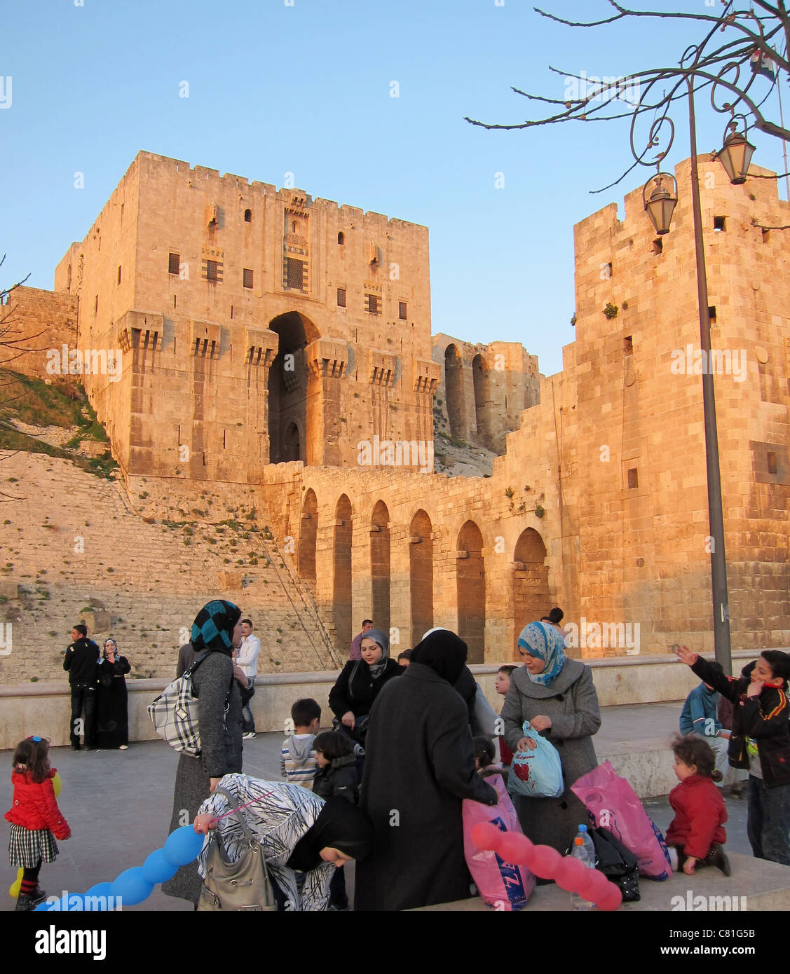 Aleppo, Syria, Syrien oldtown Altstadt Zitadelle citadel Stock Photo