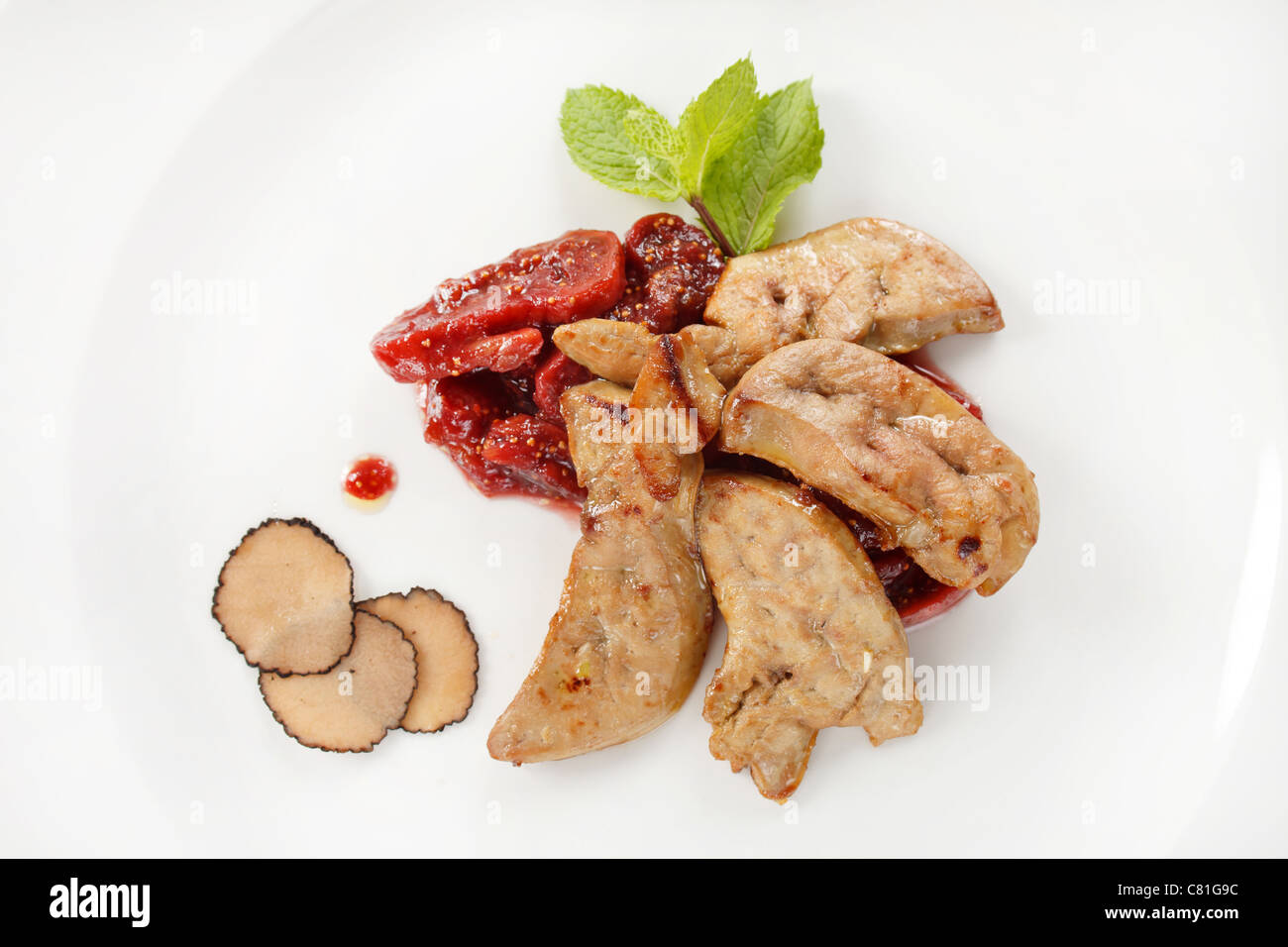 foie gras with truffle Stock Photo Alamy