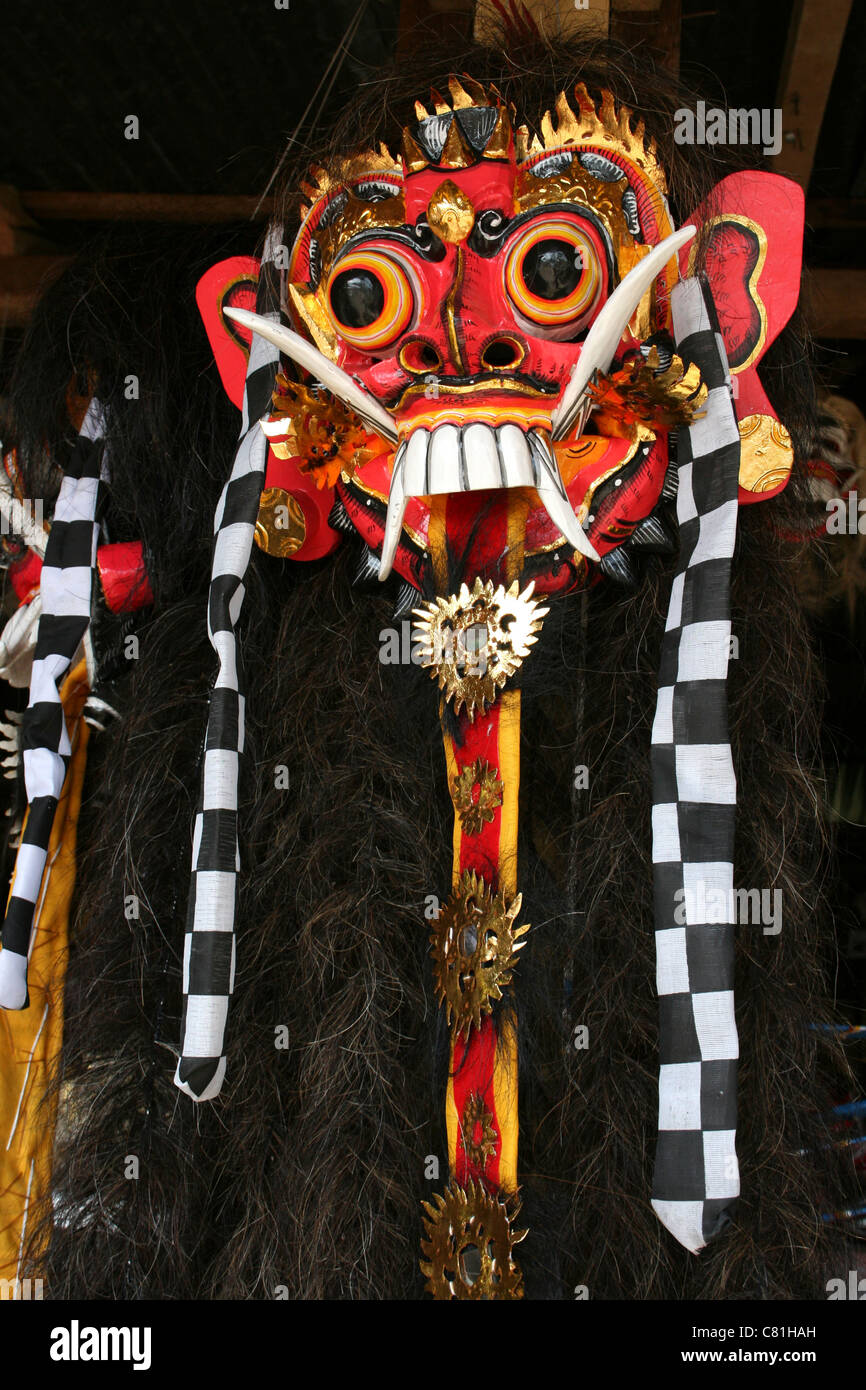 Traditional Balinese Cultural Mask Stock Photo