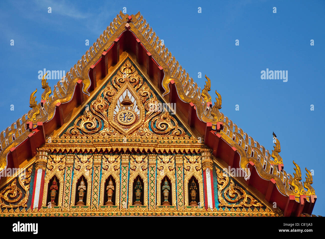 Thailand, Bangkok, Chinatown, Wat Samphanthawongsaram aka Wat Koh Stock Photo