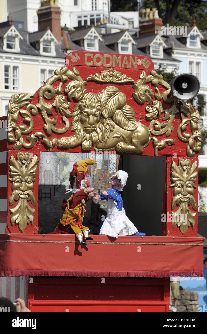 Punch and Judy booth Stock Photo