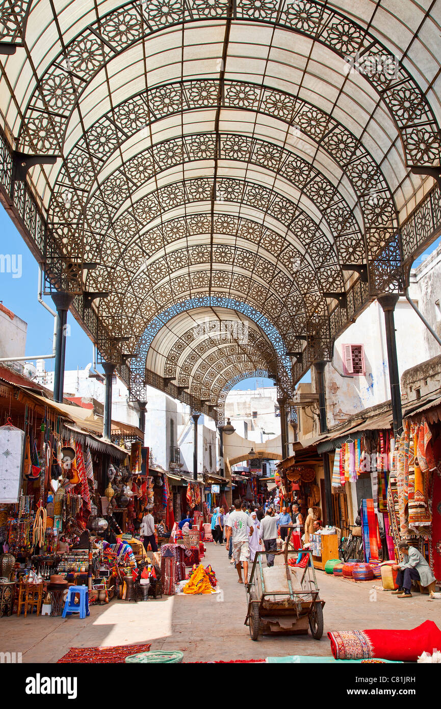 Rabat, Rue des Consuls in the Medina Stock Photo
