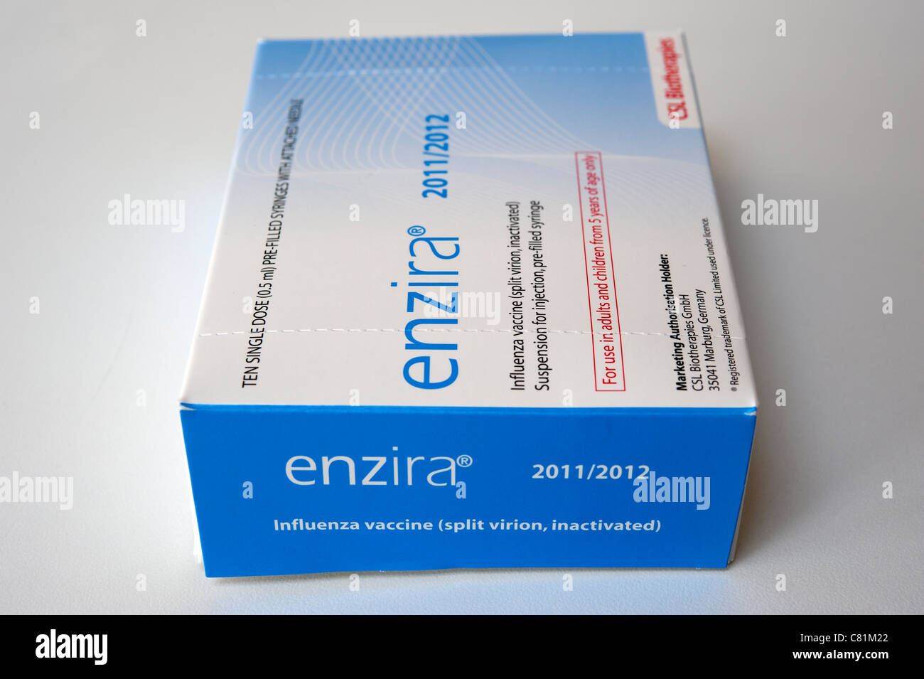 Flu Shot Box The vaccines 2011 hi-res stock photography and images - Alamy