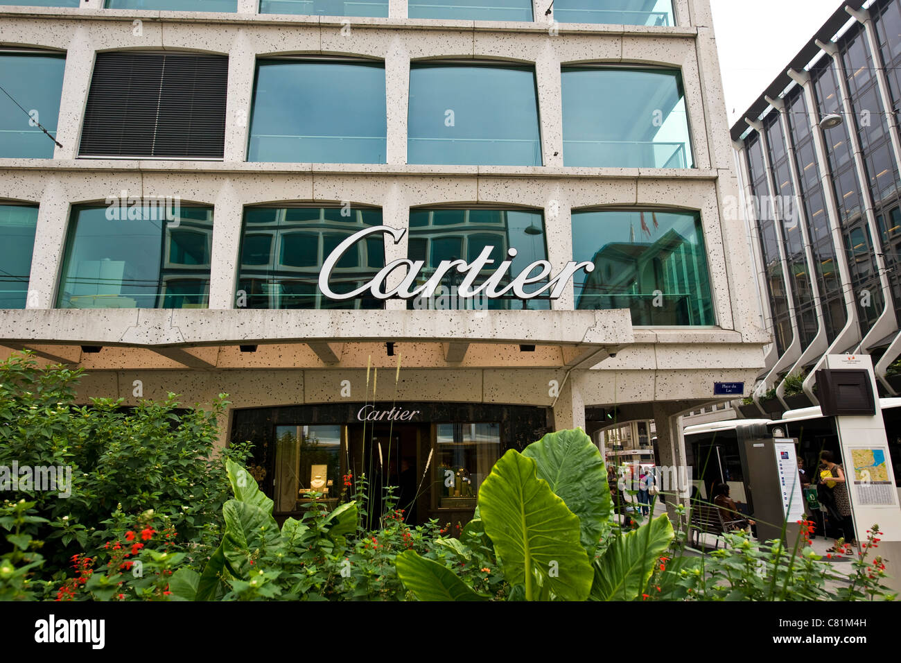 Cartier shop, Geneva, Switzerland Stock 