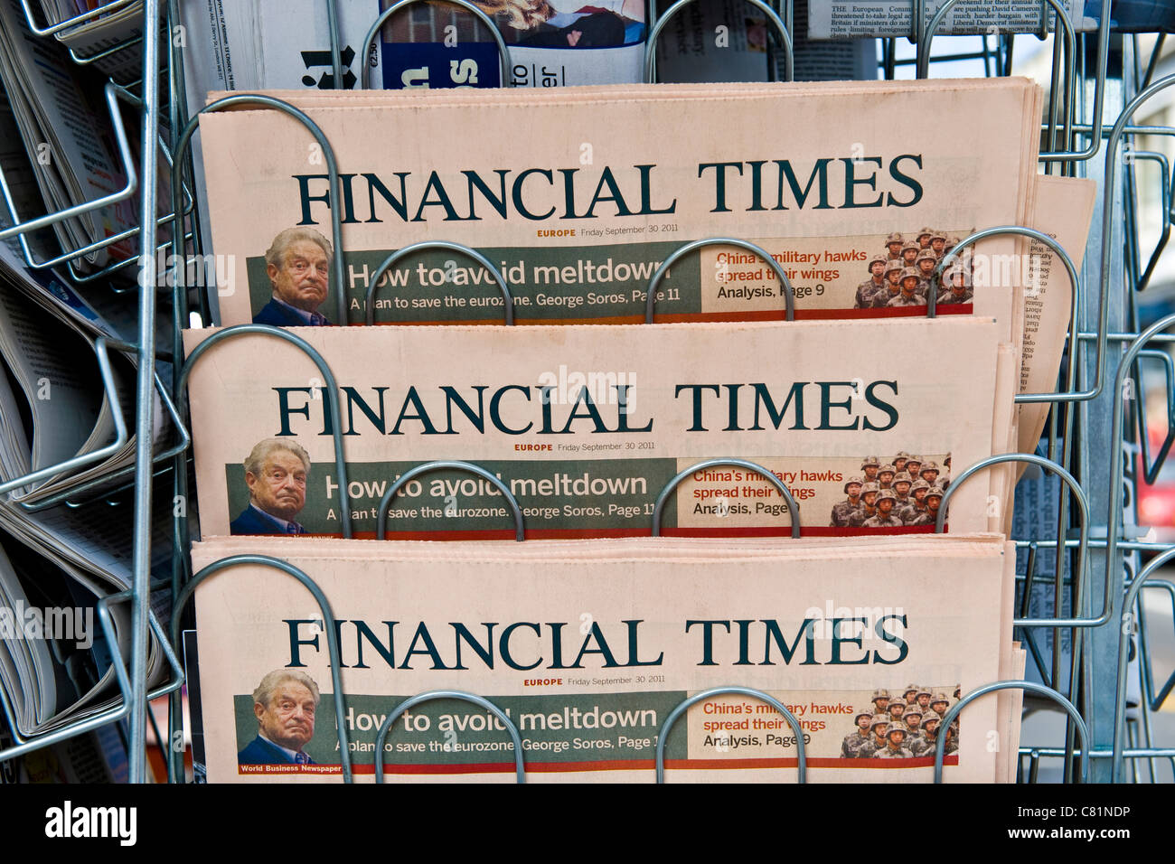 Financial Times newspaper, Geneva, Switzerland Stock Photo - Alamy