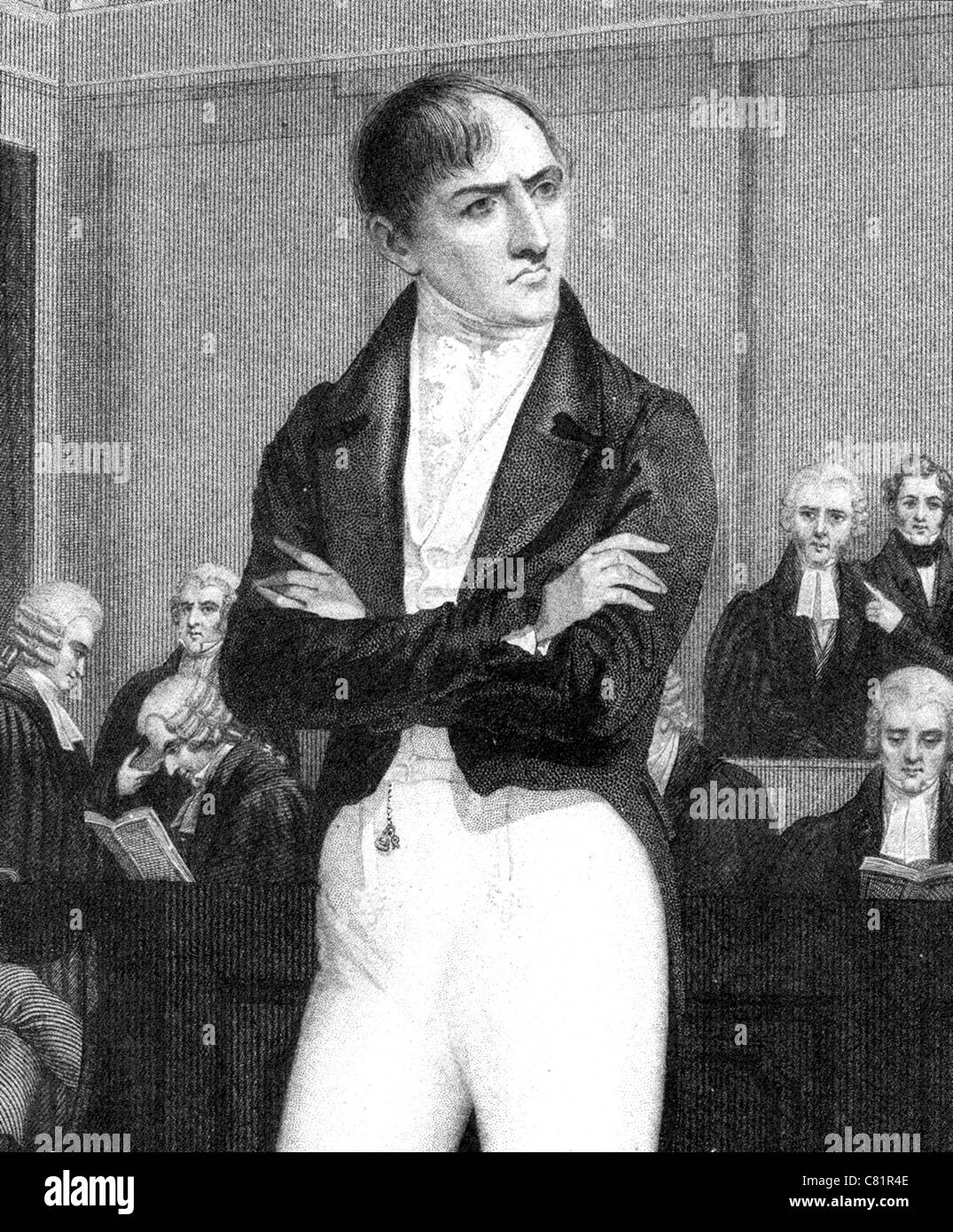 ROBERT EMMET (1778-1803) Irish nationalist and Republican Stock Photo