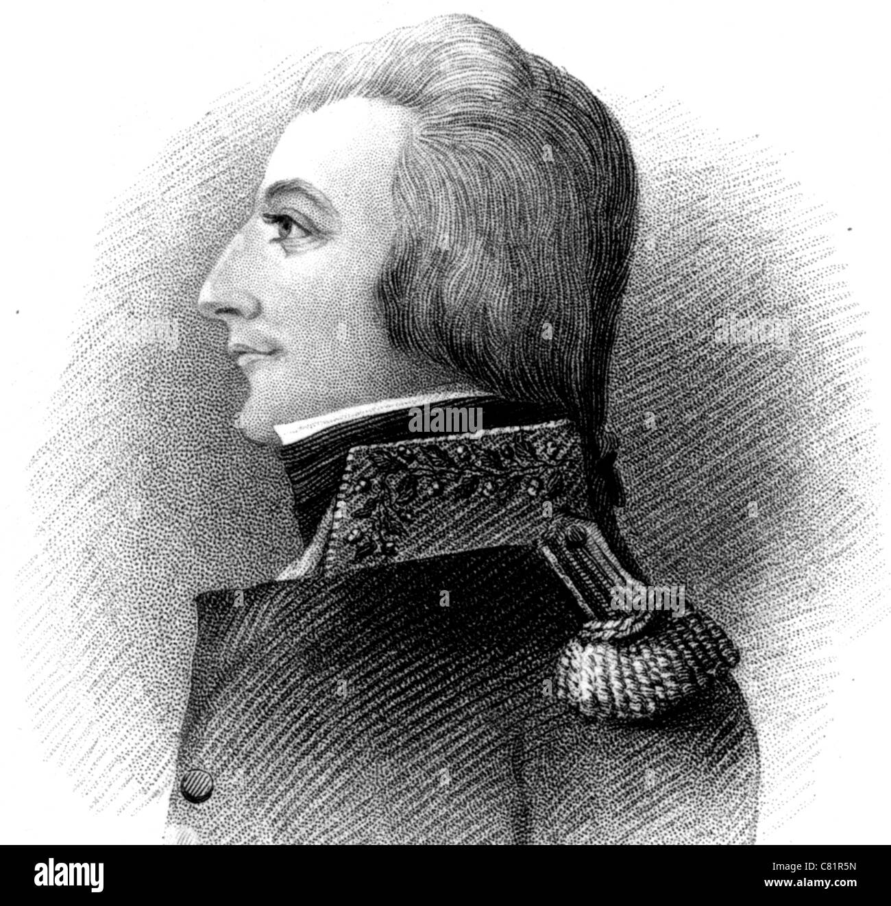 THEOBALD WOLFE TONE (1763-1798) Irish republican leader Stock Photo