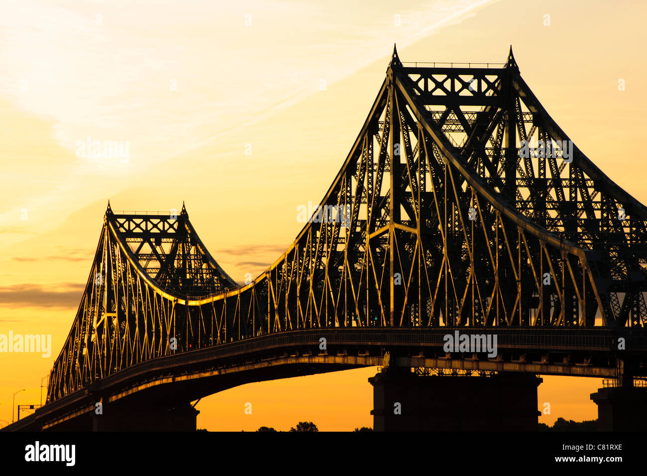Jacques Cartier Bridge, Montreal, Quebec, Canada. Stock Photo