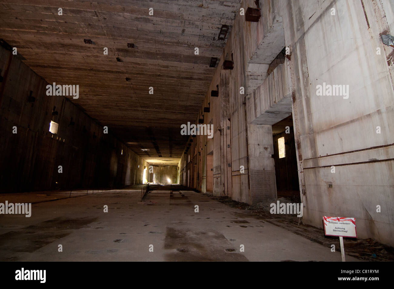 Interior Of Second World War German U Boat Bunker Valentin