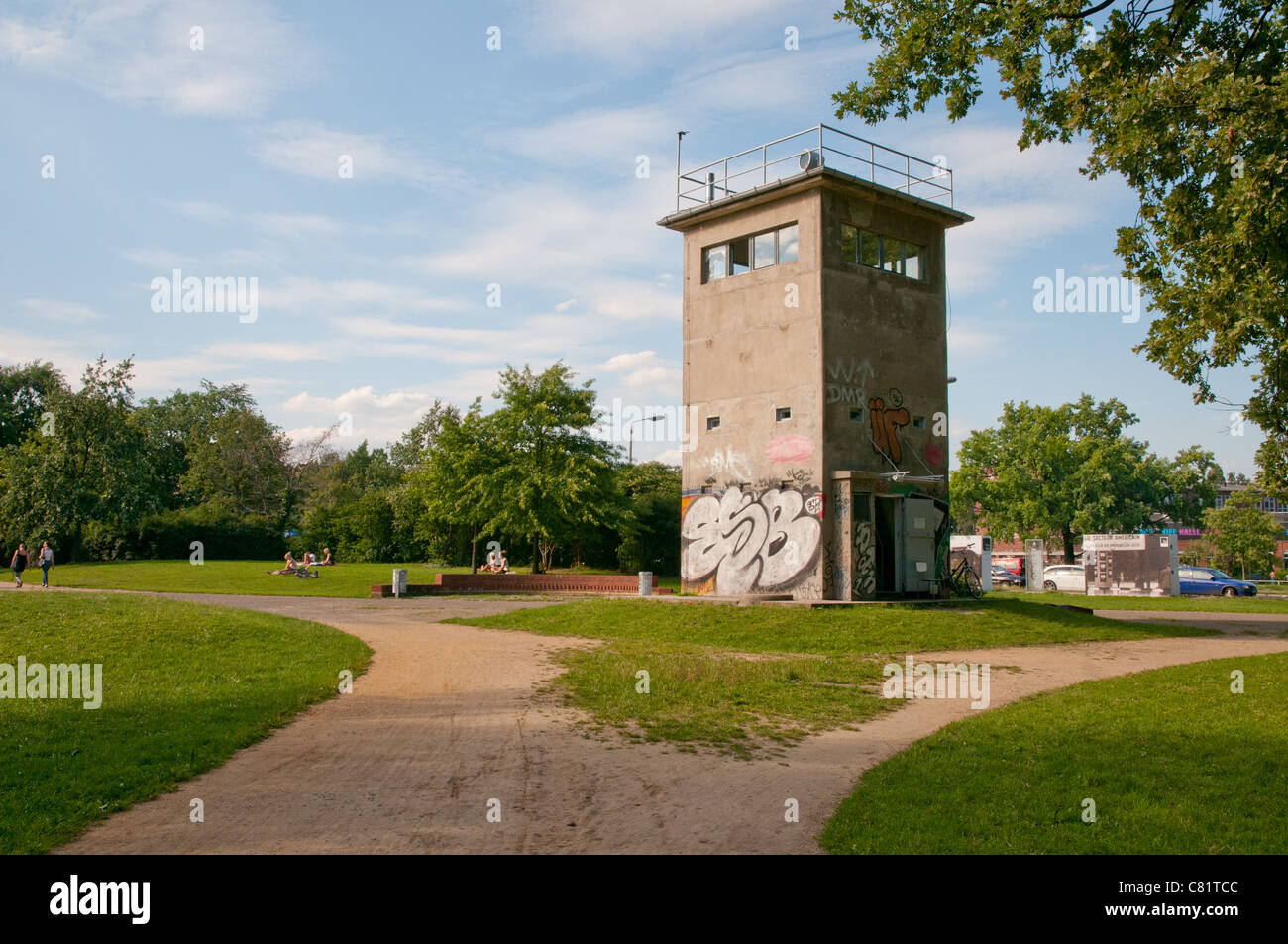 preserved-east-german-berlin-wall-watchtower-berlin-stock-photo-alamy