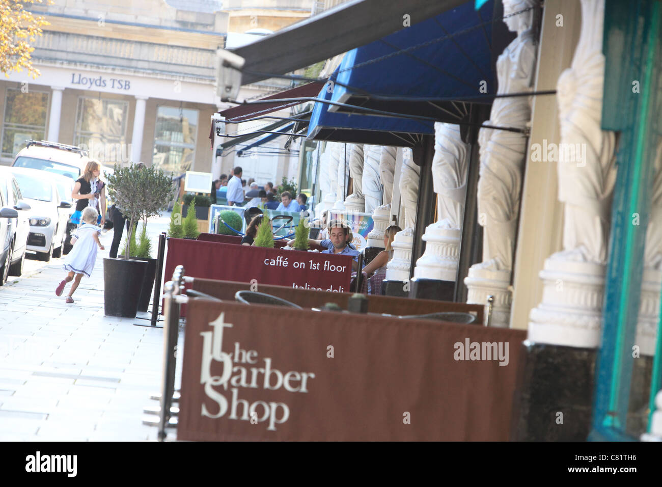 The restaurants of Montpellier Walk, in Cheltenham Spa, Gloucestershire