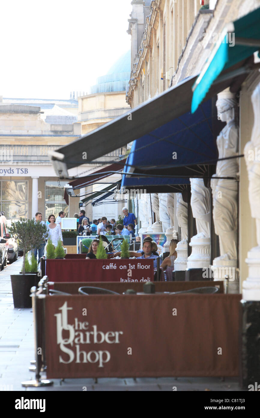 The restaurants of Montpellier Walk, in Cheltenham Spa, Gloucestershire