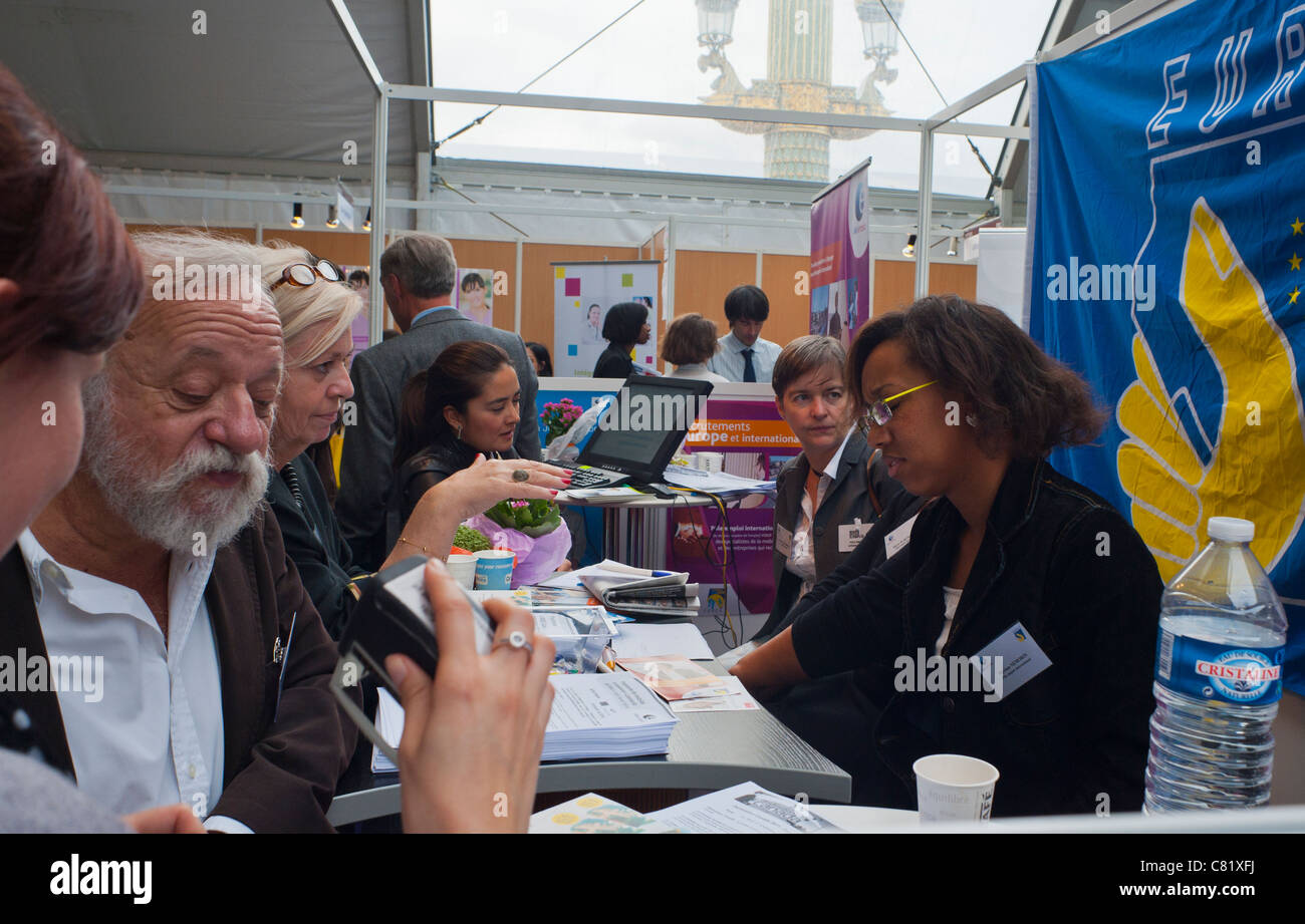 Paris, France, People at Paris Jobs Fair, Job Seekers at EURES, The European Jobs Network