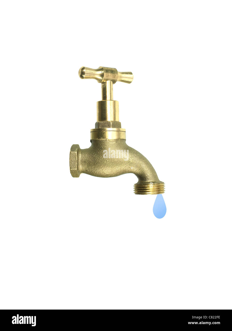 A tap isolated against a white background Stock Photo - Alamy